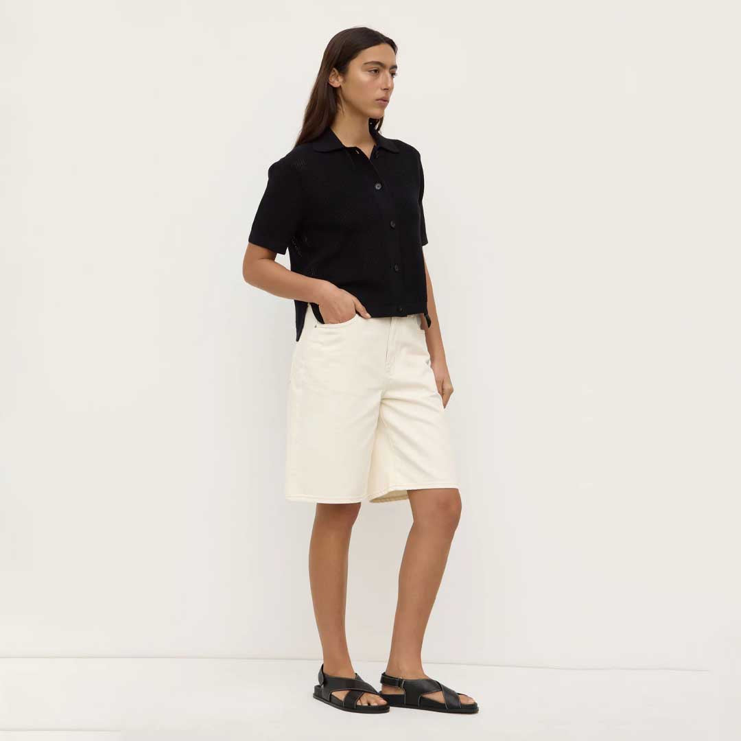 Kismet Knit Short Sleeve Shirt | Black