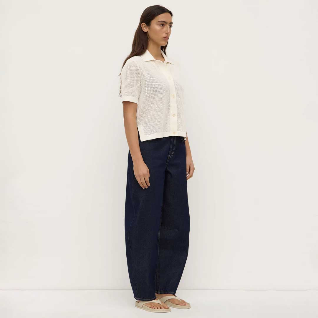 Kismet Knit Short Sleeve Shirt | White