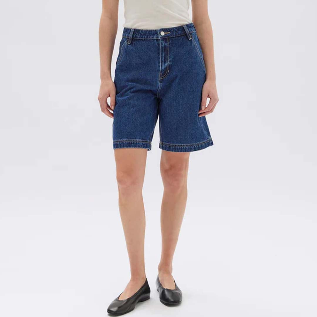 LONGLINE DENIM SHORT | HERITAGE BLUE
