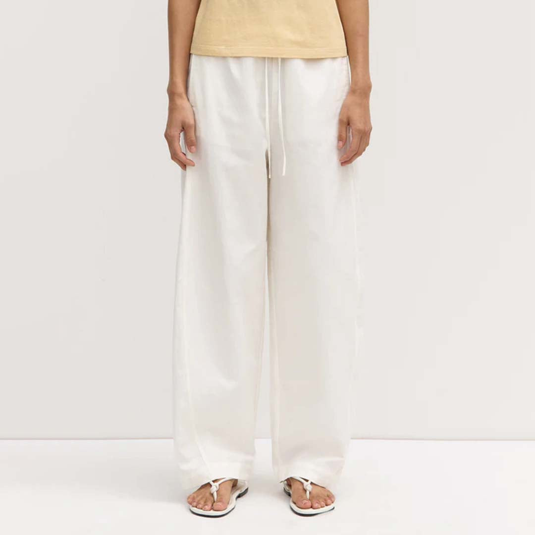 LOXLEY COTTON BLEND PANT | WHITE