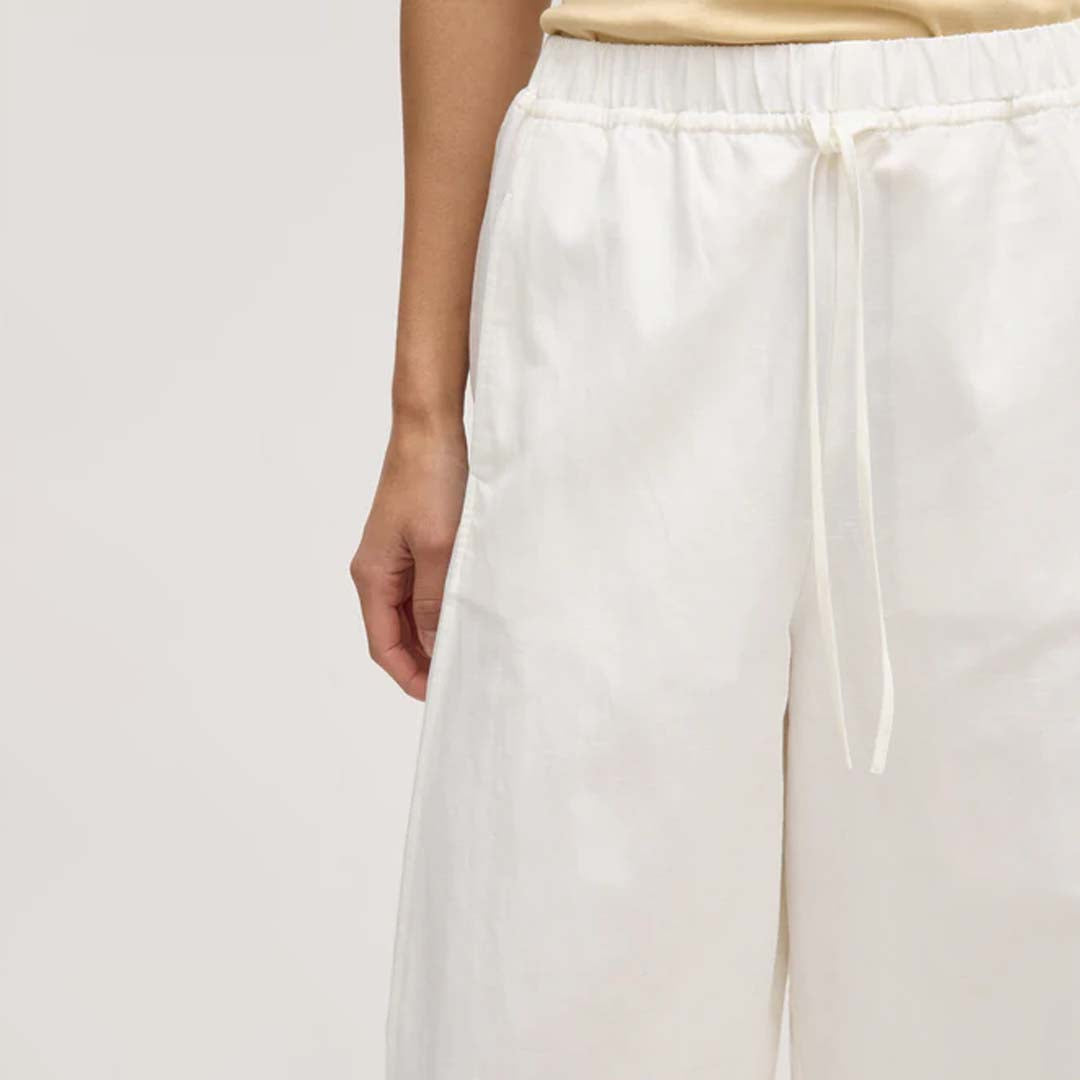 LOXLEY COTTON BLEND PANT | WHITE