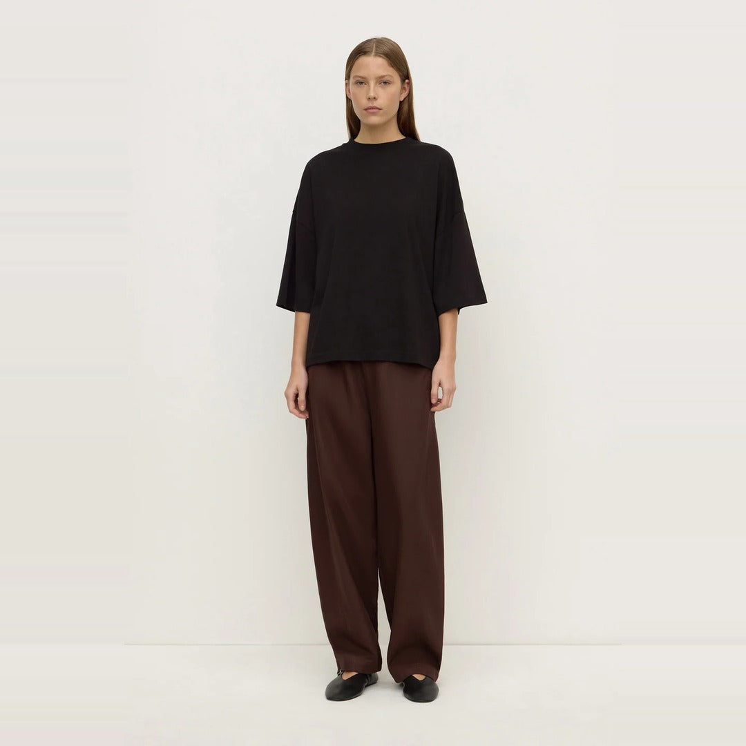 Max Cotton Oversized Tee | Black