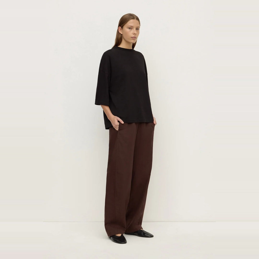 Max Cotton Oversized Tee | Black