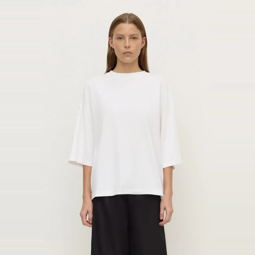 Max Cotton Oversized Tee | White
