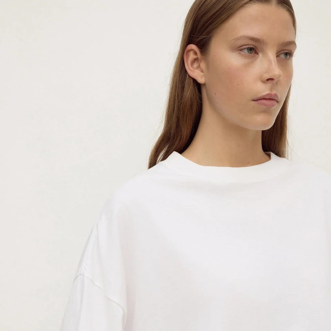 Max Cotton Oversized Tee | White