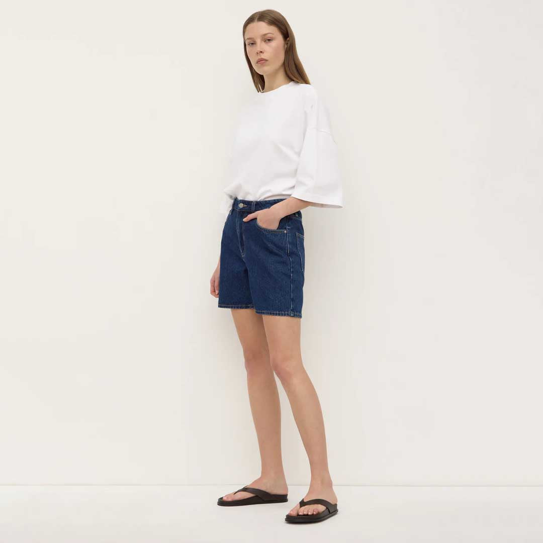 Mid Rise Vintage Denim Short | Heritage Blue