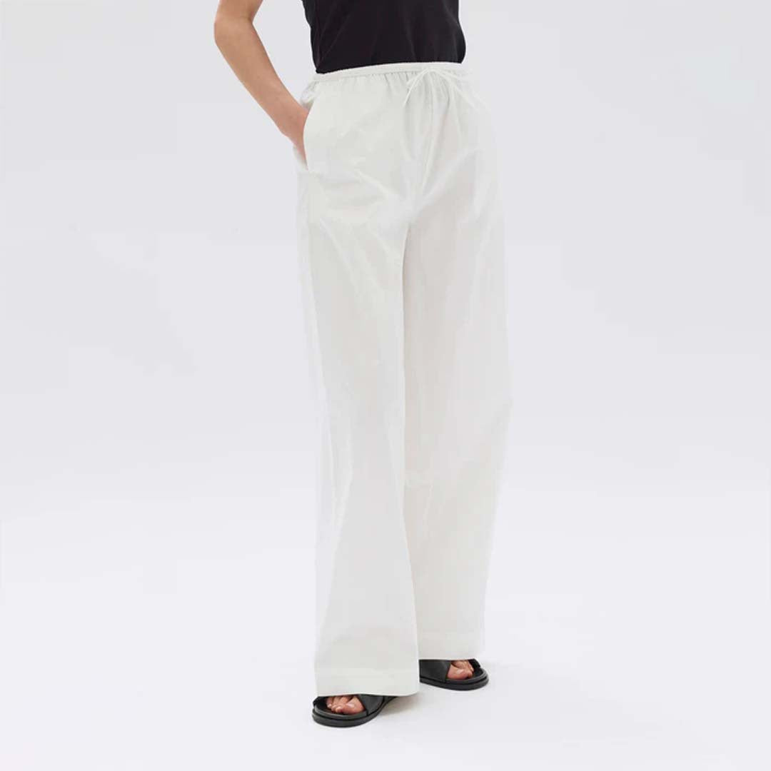 PHILIPA POPLIN PANT | WHITE