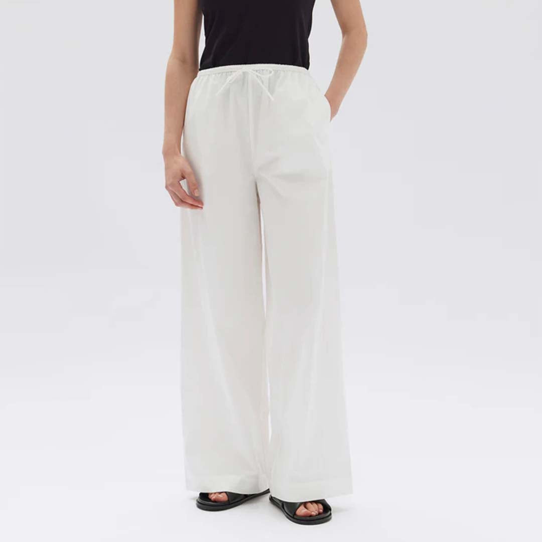 PHILIPA POPLIN PANT | WHITE