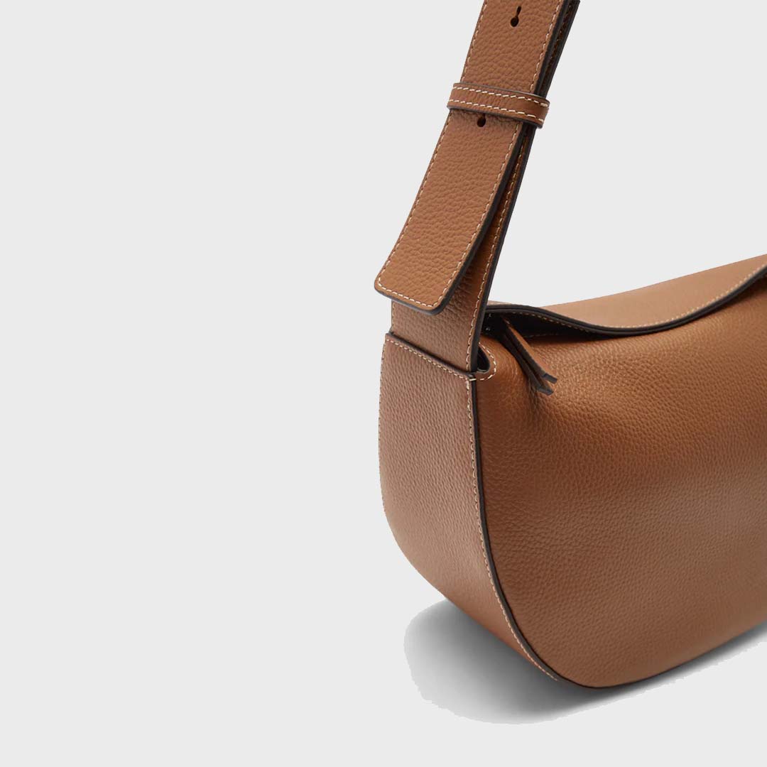 PIA LEATHER BAG | TAN