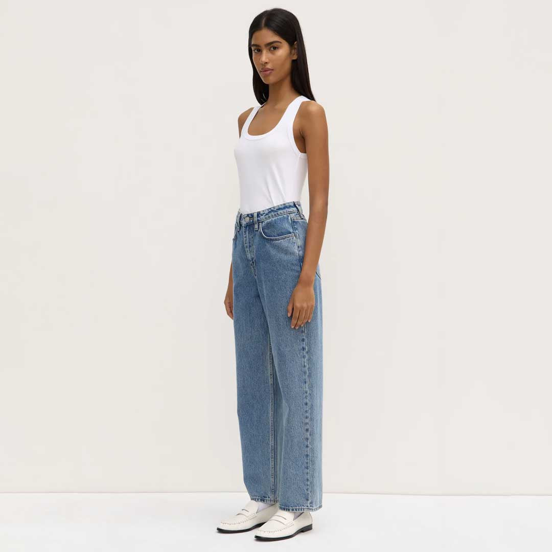Robyn Scoop Neck Tank | White
