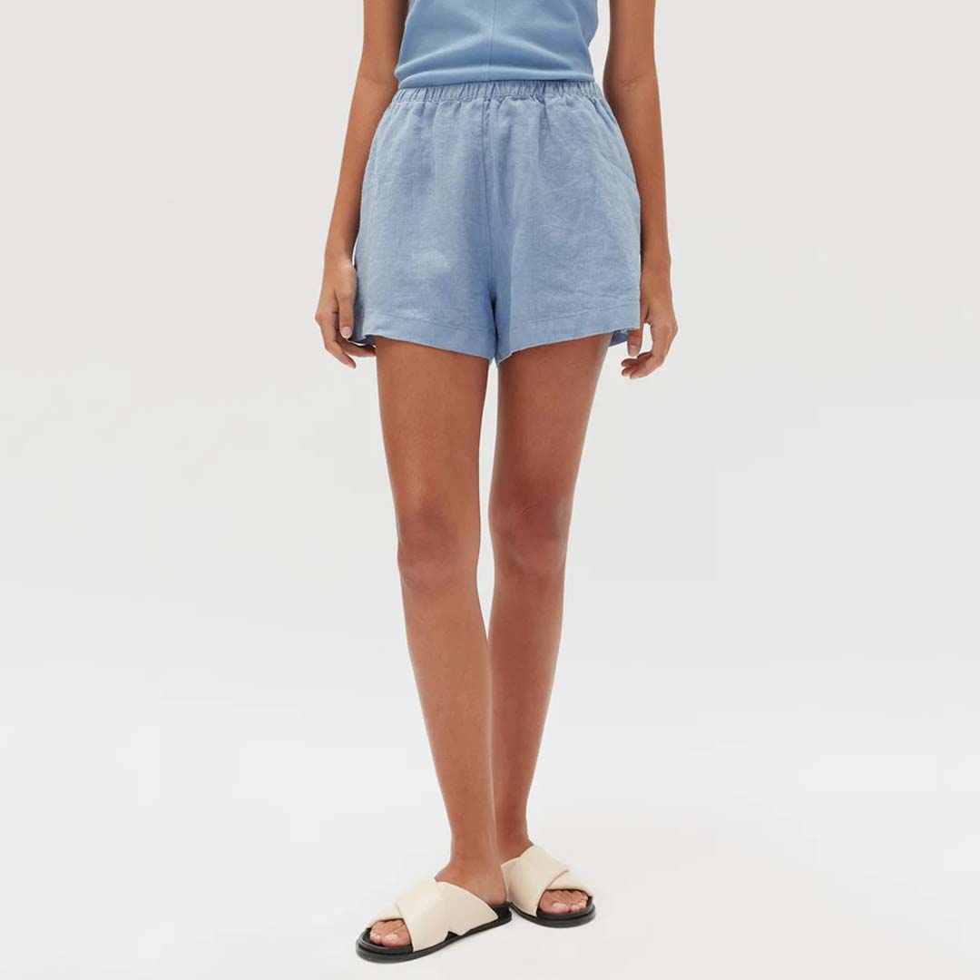 STELLA LINEN SHORT | POOL