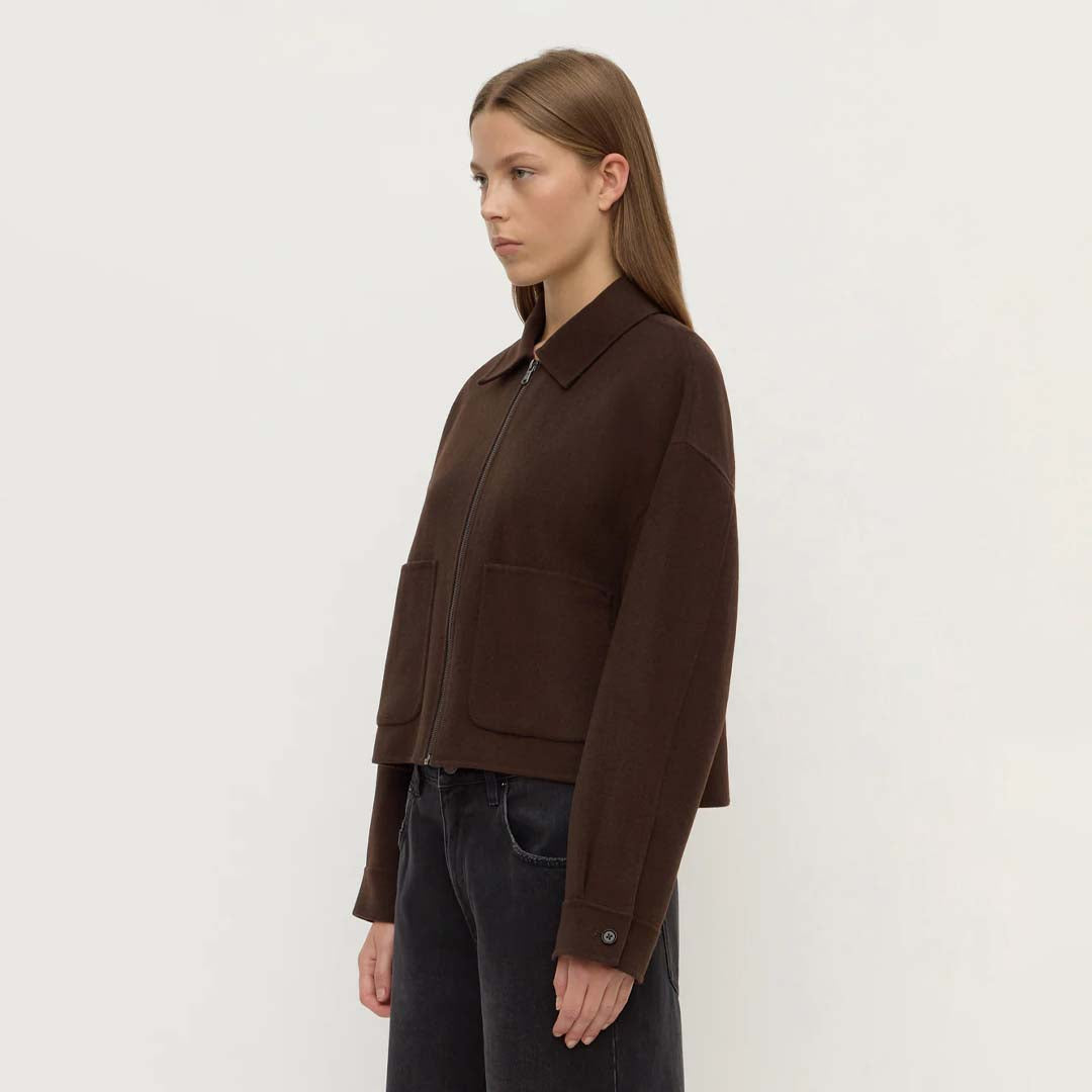 Dallas Wool Jacket | Dark Chocolate