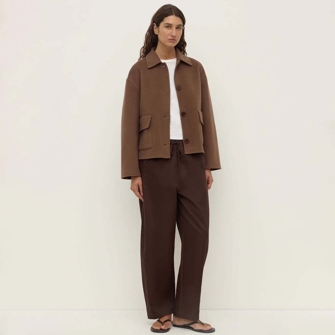 Mya Wool Jacket | Milk Chocolate