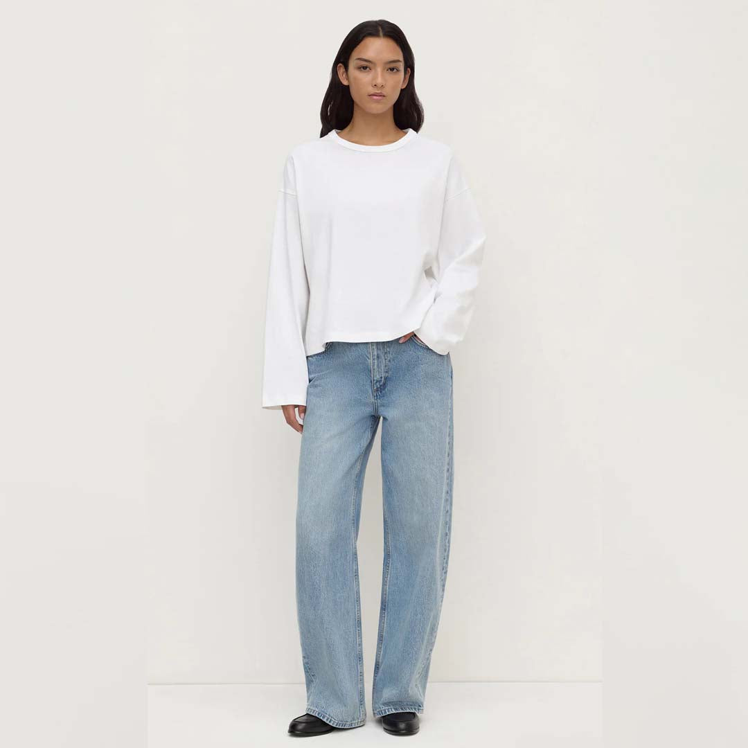 Nikita Wide Sleeve Tee | White
