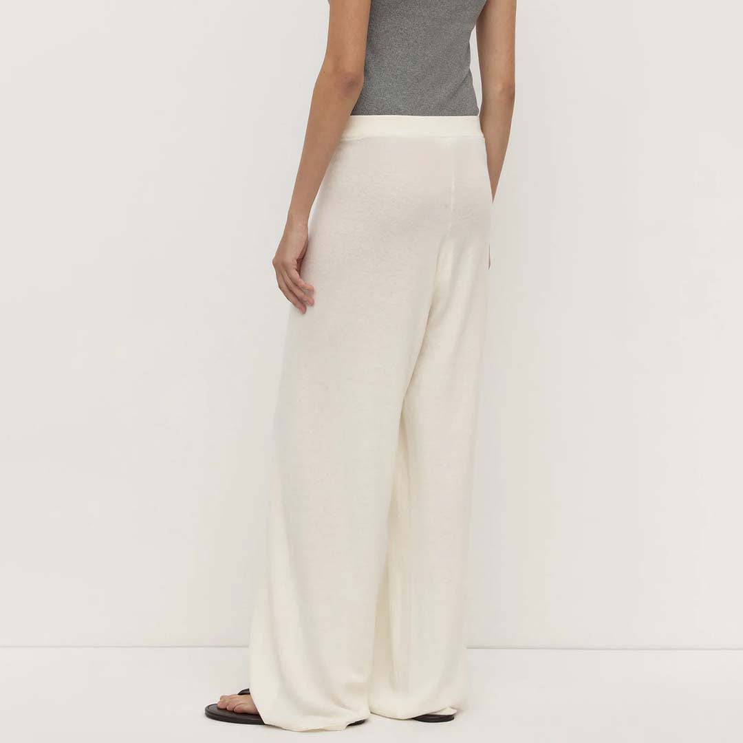 Cotton Cashmere Lounge Pant | Cream