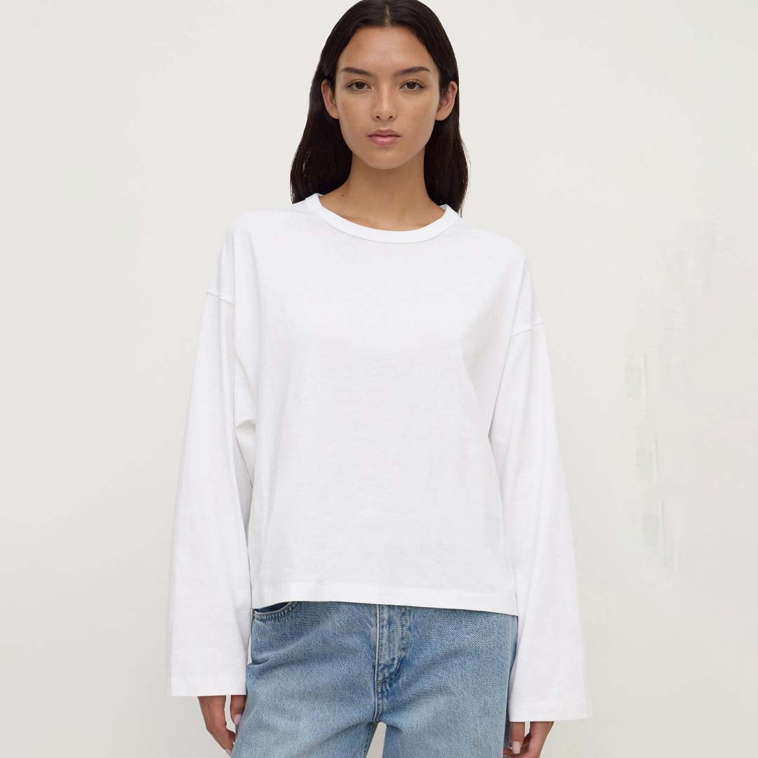 Nikita Wide Sleeve Tee | White