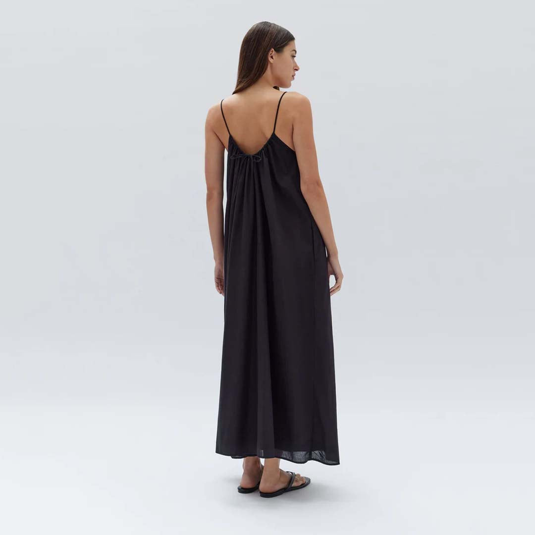 ROSELLA COTTON VOILE MAXI DRESS | BLACK