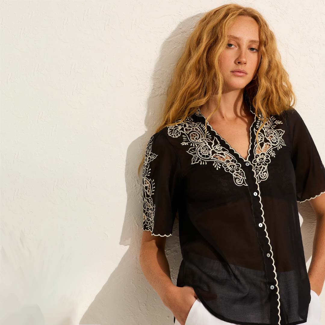AYLA BLOUSE | BLACK