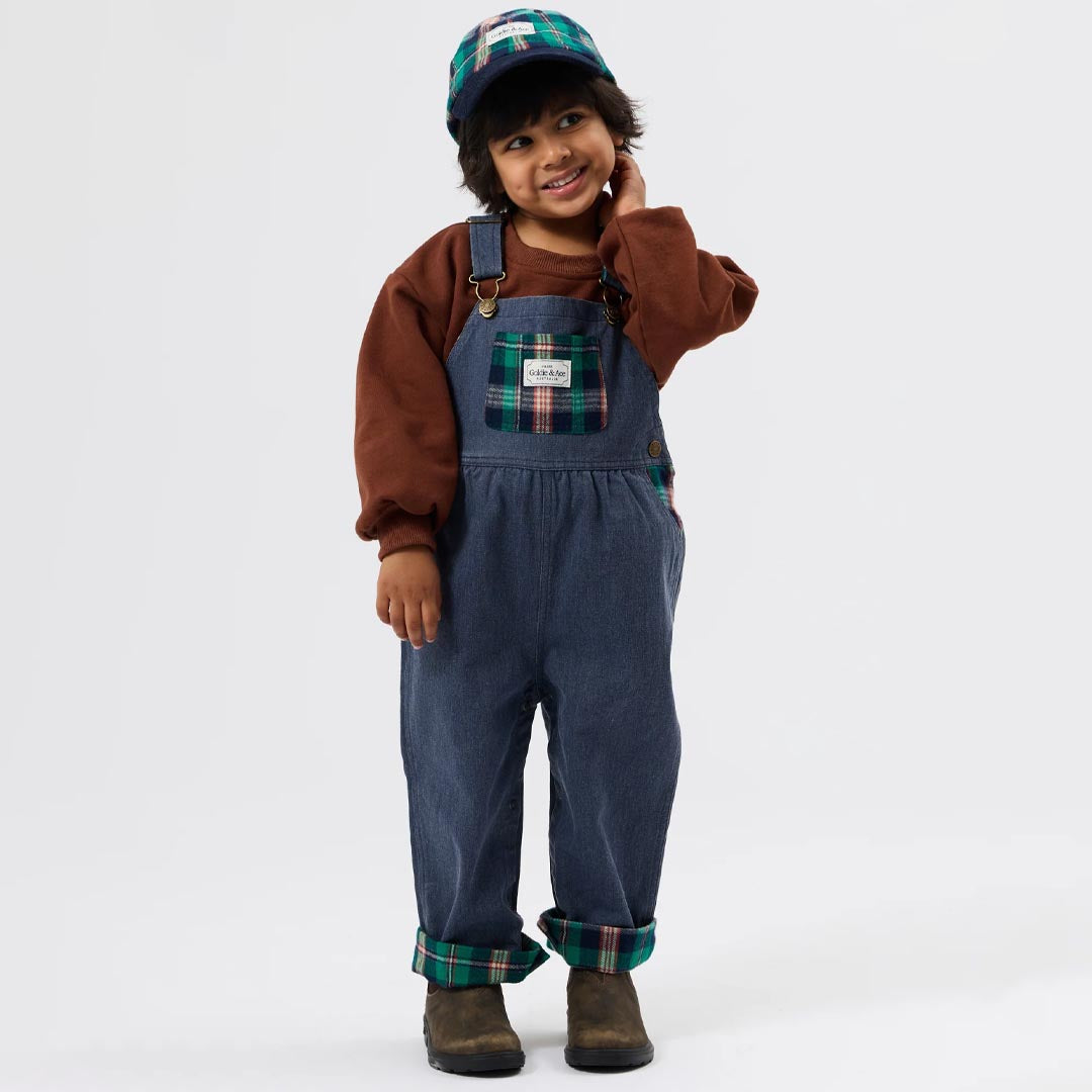 Austin Check Overalls | Green
