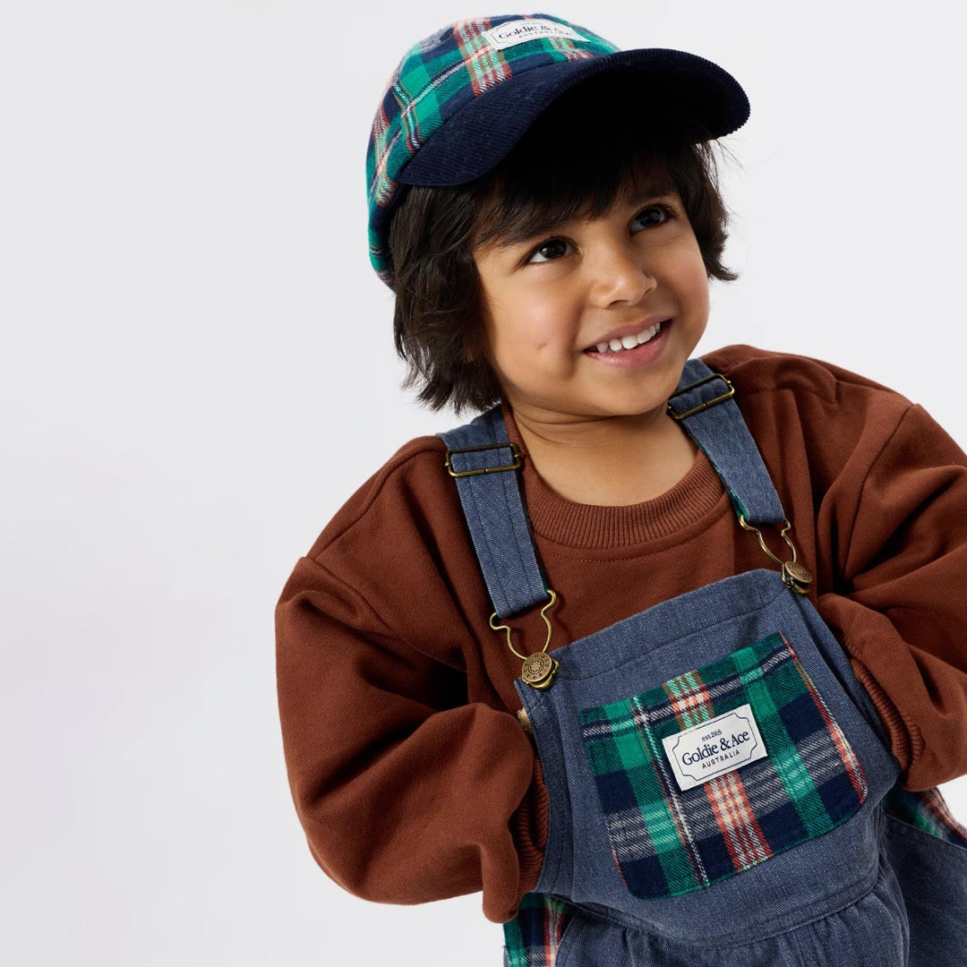 Austin Check Overalls | Green