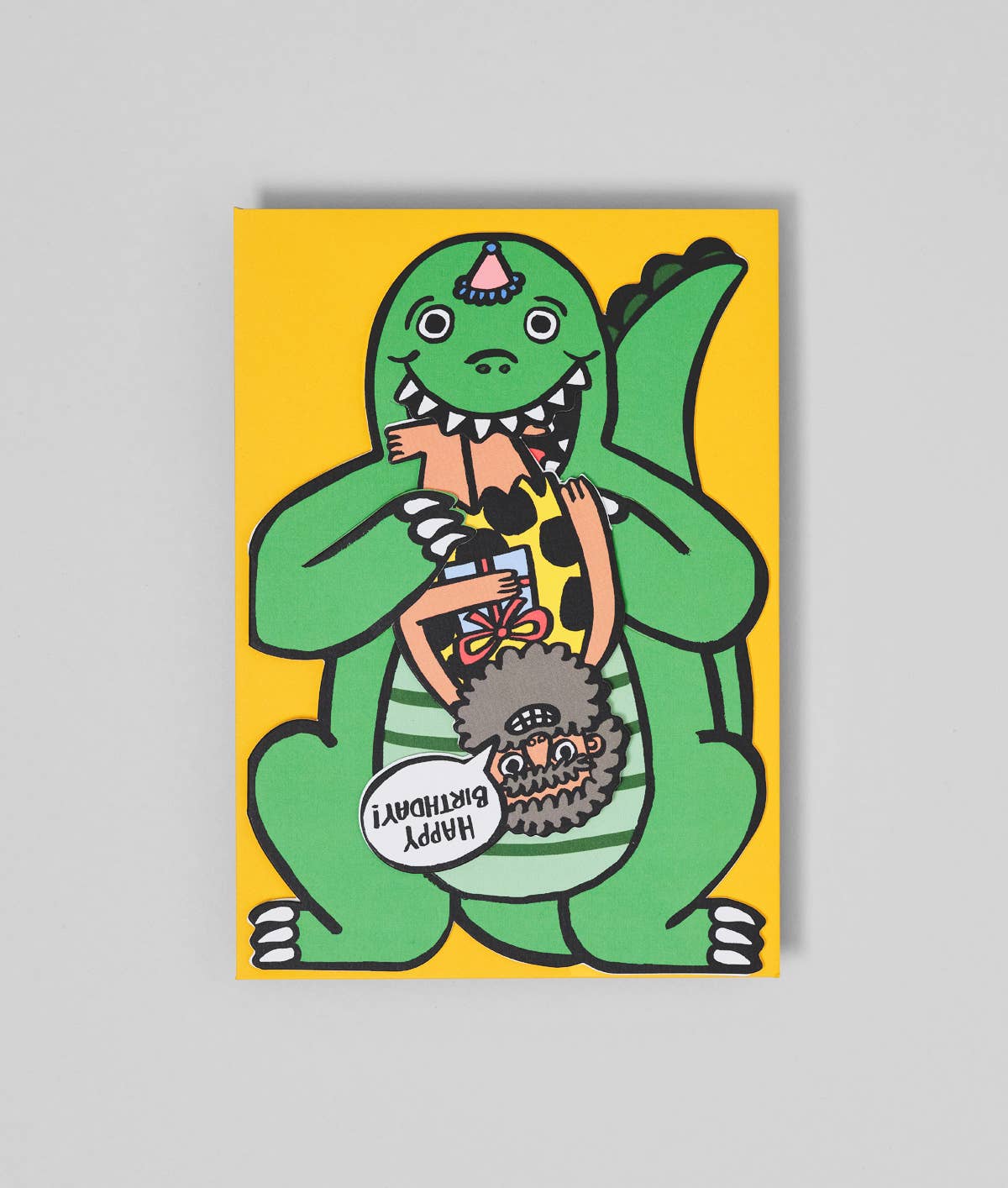 Birthday Card | Dinosaur With Mini Card