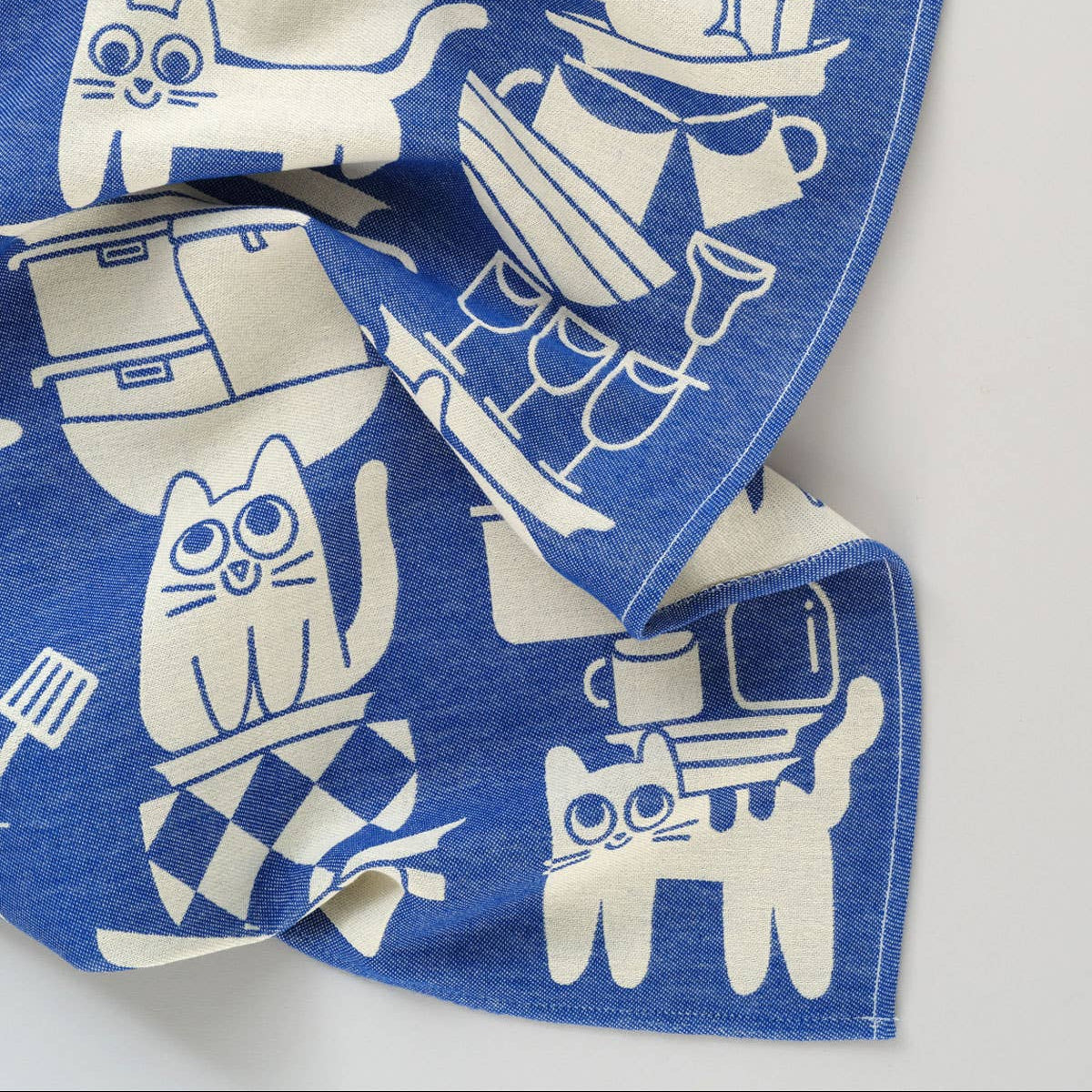 Tea Towel | Woven Kitchen Cats