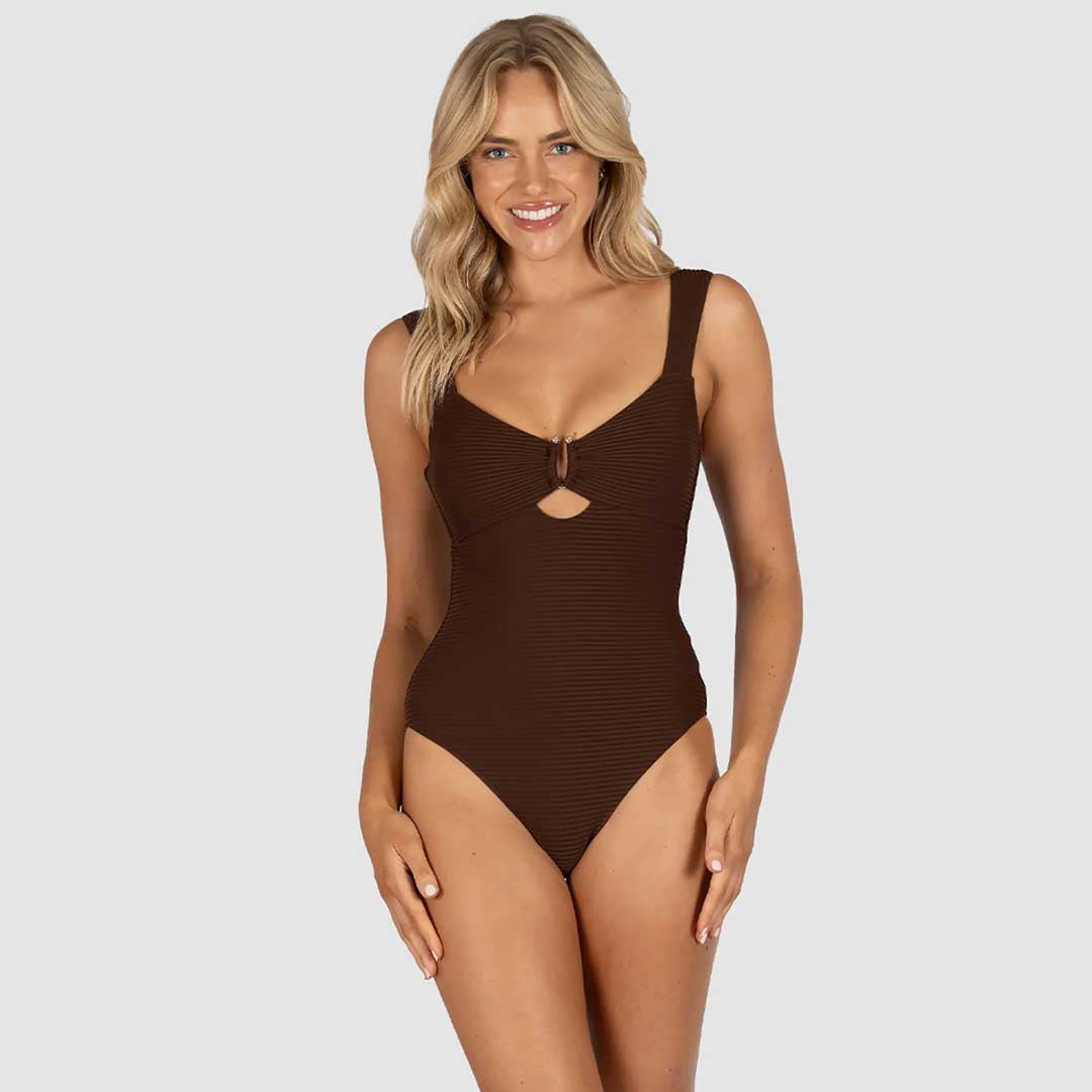 Positano Retro One Piece | Mocha