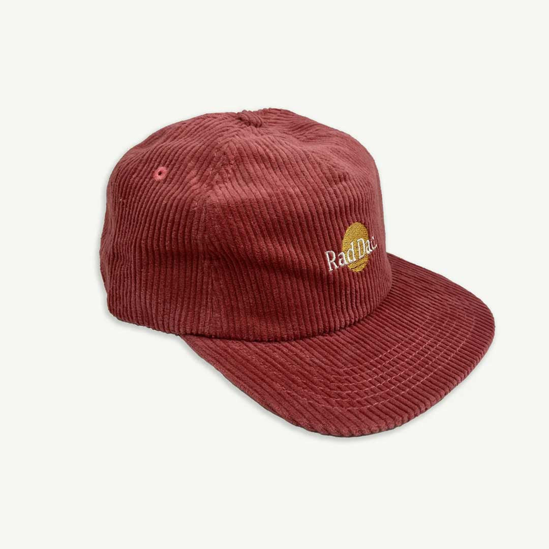 Rad Dad Pinch Front Cord Cap | Eco Red