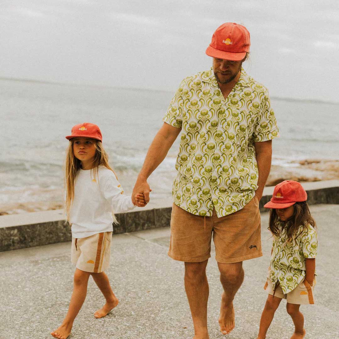 Rad Dad Pinch Front Cord Cap | Eco Red