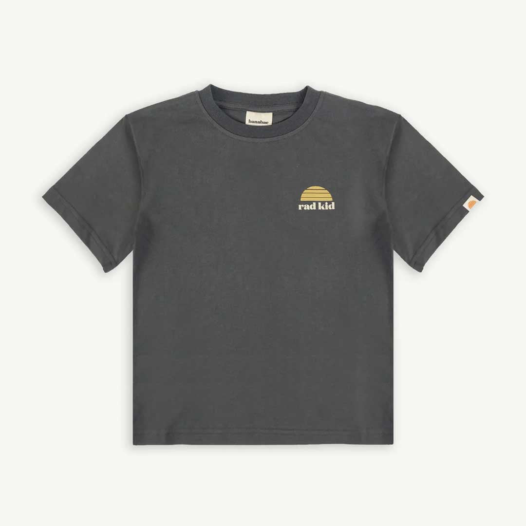 Rad Kid Oversized Tee | Faded Black