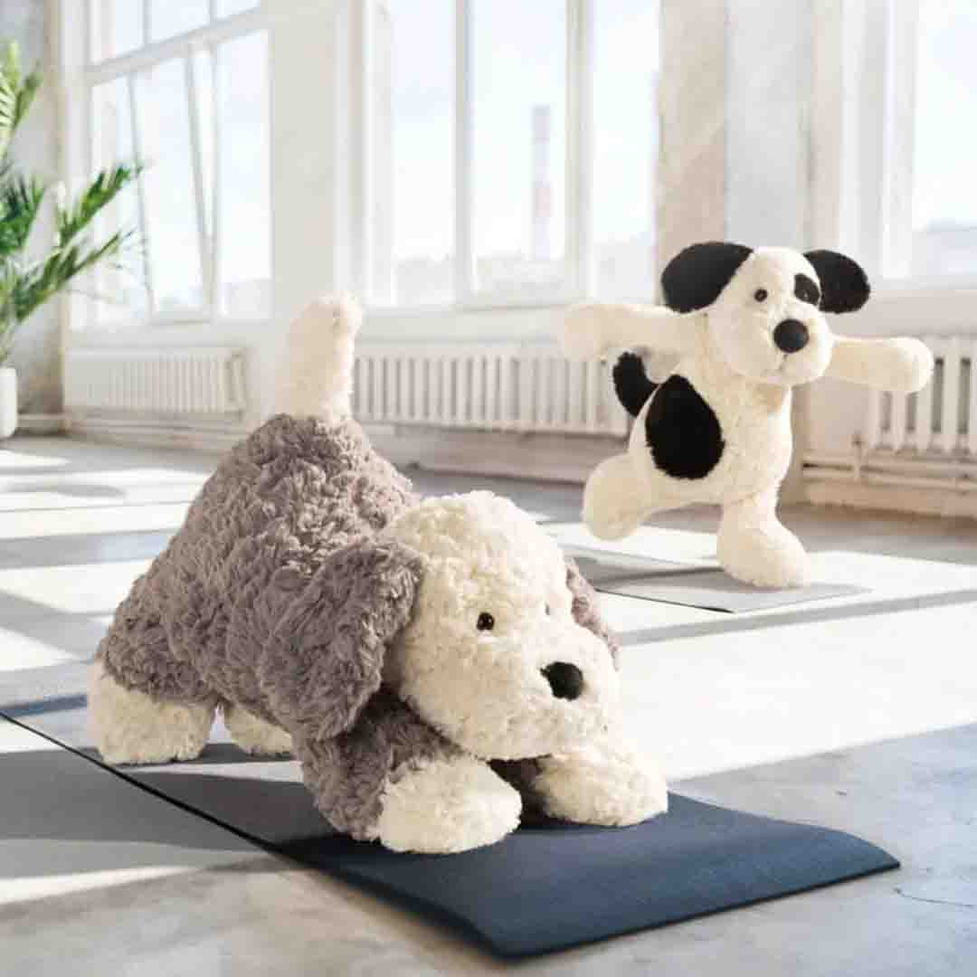 Bashful Black & Cream Puppy | Medium
