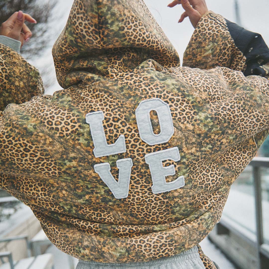 Be Happy Padded Bomber | Leopard