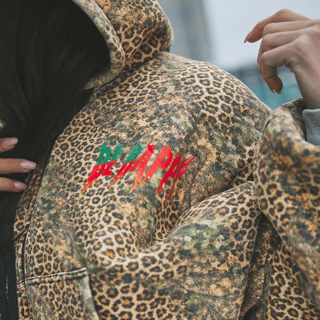 Be Happy Padded Bomber | Leopard