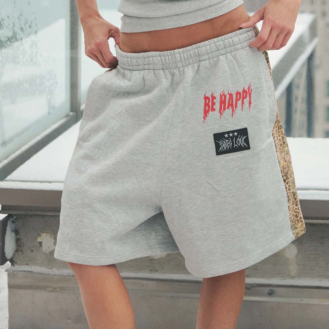 Be Happy Shorts | Leopard