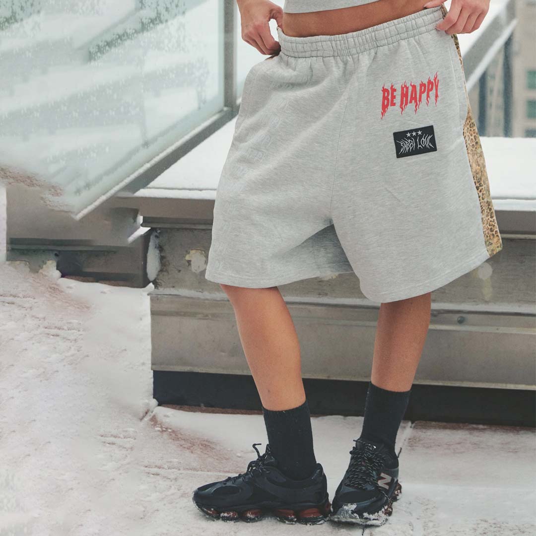 Be Happy Shorts | Leopard