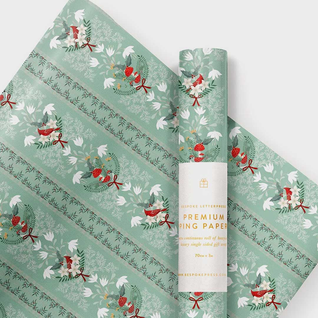Gift Wrap Roll 3m | Christmas Songbirds