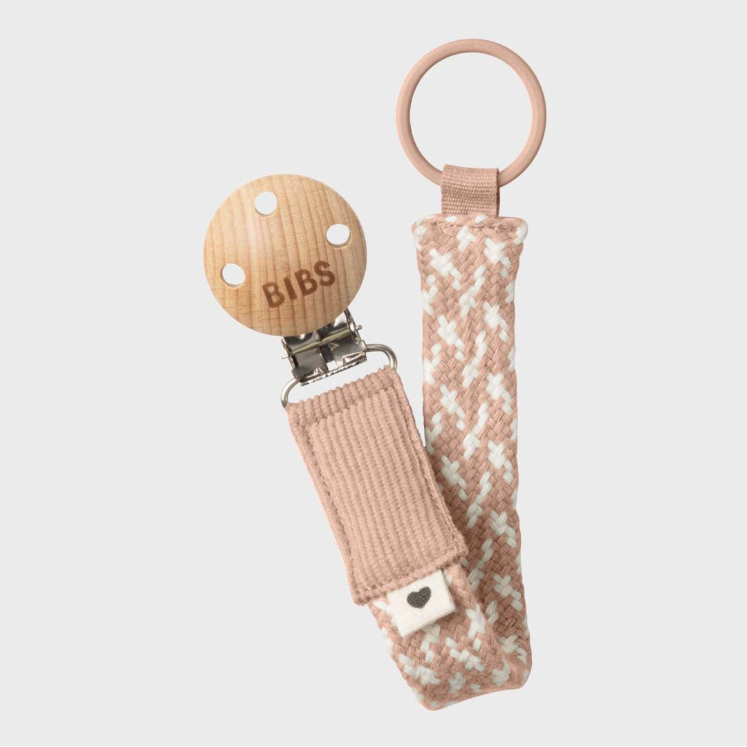 PACIFIER CLIP | BLUSH / IVORY