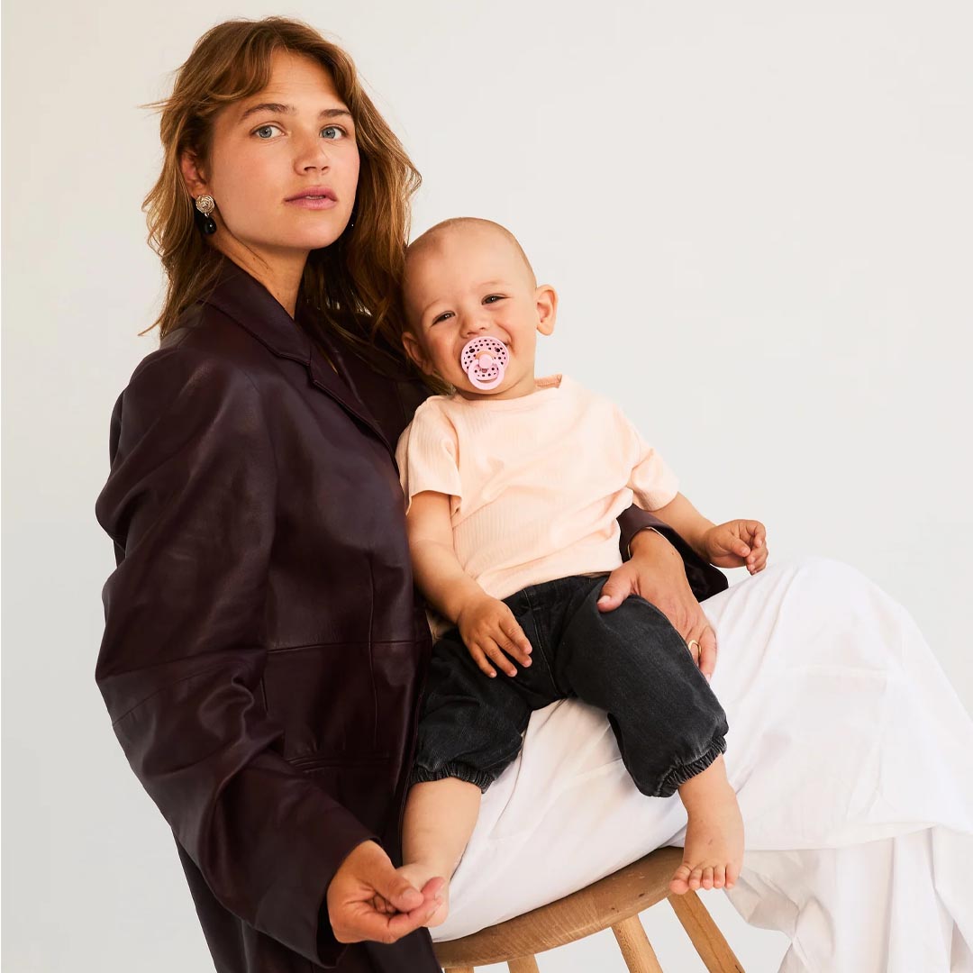 BIBS Studio Polka | Baby Pink Mocha