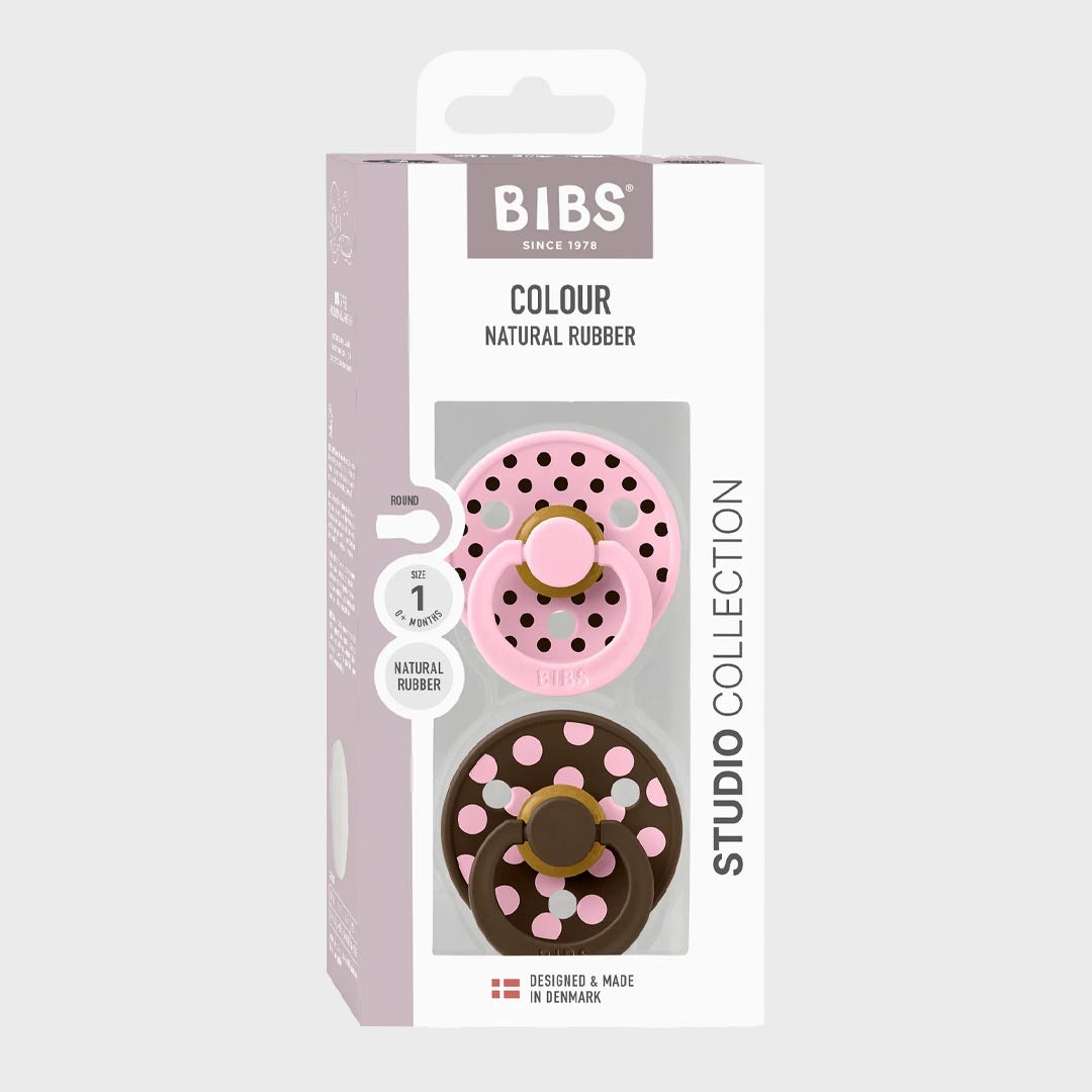 BIBS Studio Polka | Baby Pink Mocha