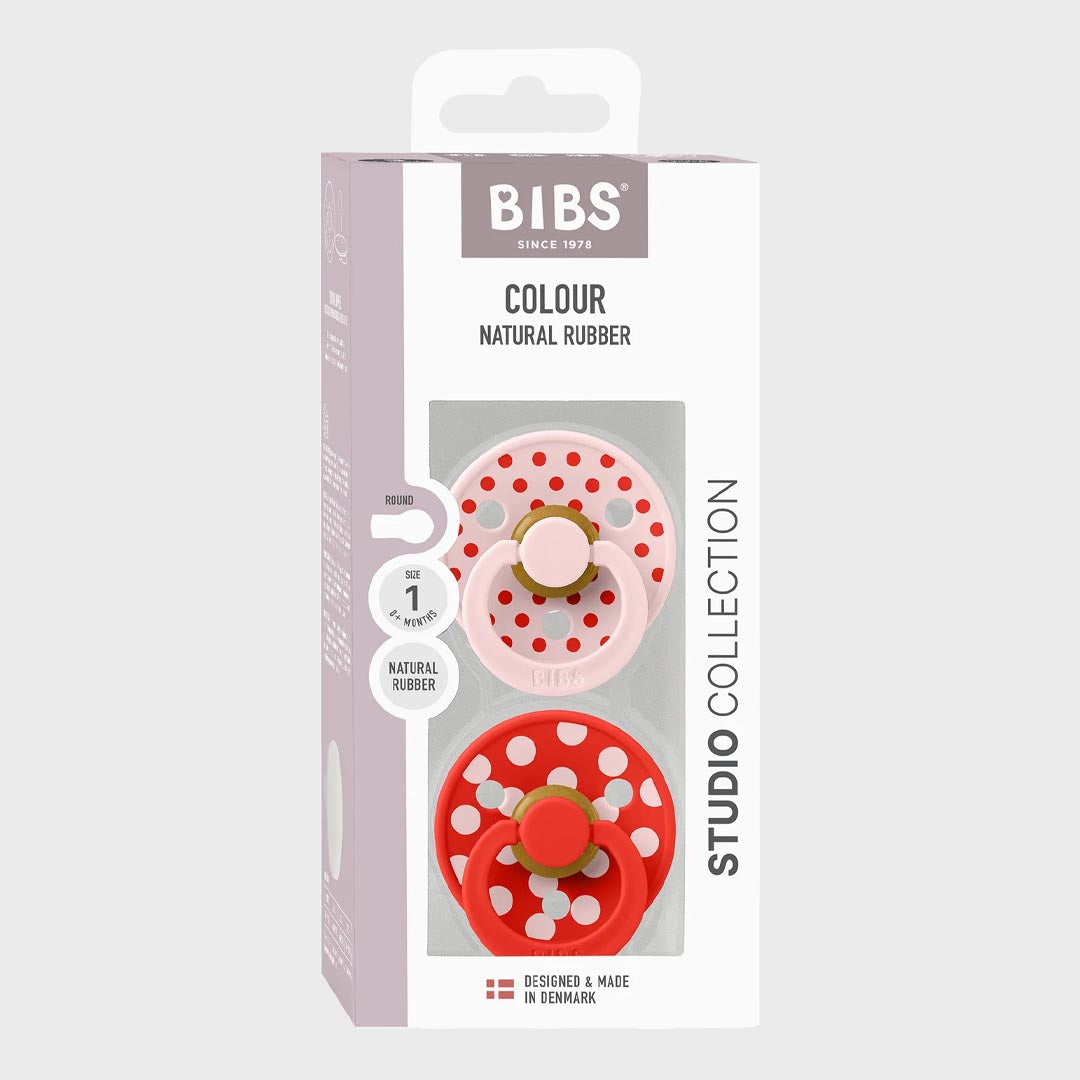 BIBS Studio Polka | Blossom Candy Apple