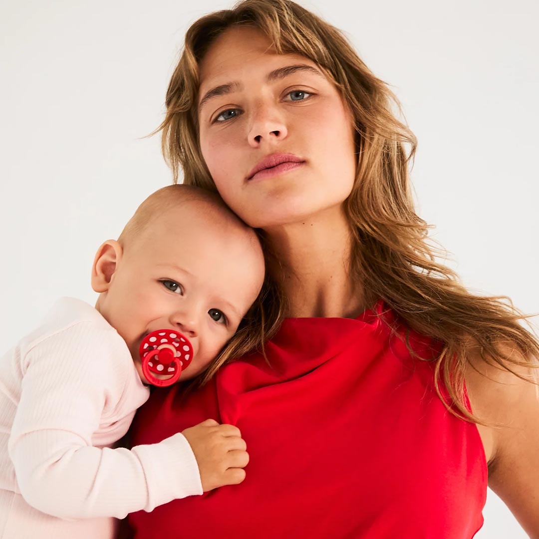 BIBS Studio Polka | Blossom Candy Apple