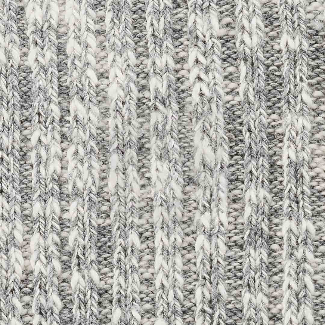Cotton Slub Sock | Grey White