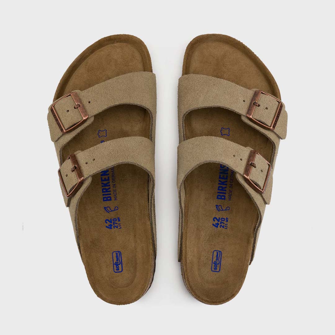 Arizona Suede Leather | Taupe (Narrow)
