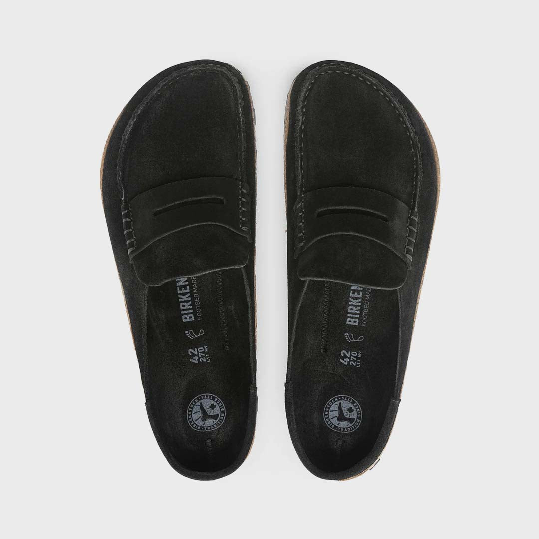 Naples | Black Suede Leather (Regular)