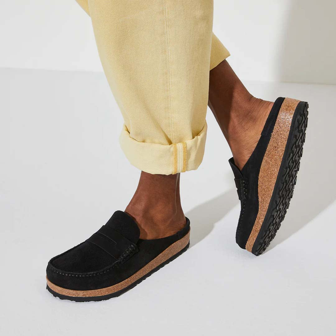 Naples | Black Suede Leather (Regular)