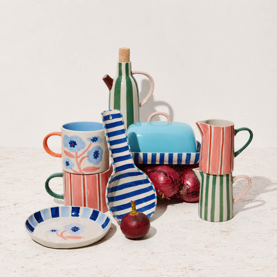 Bloomie Butter Dish | Blue