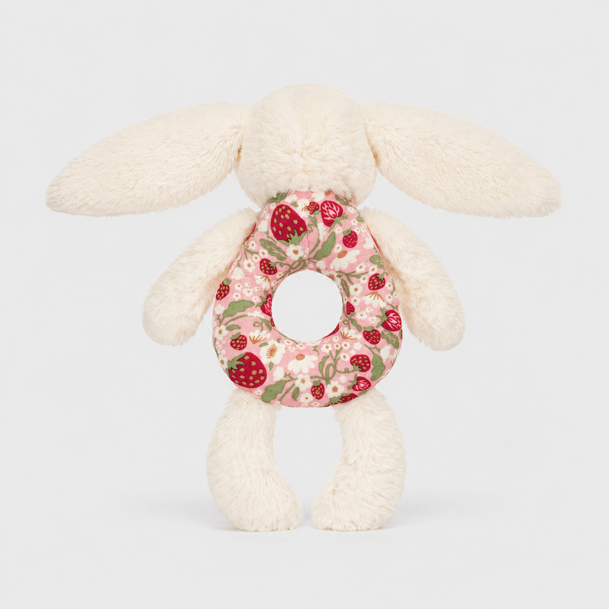 Blossom Cream Bunny Ring Rattle | ‘Berry’