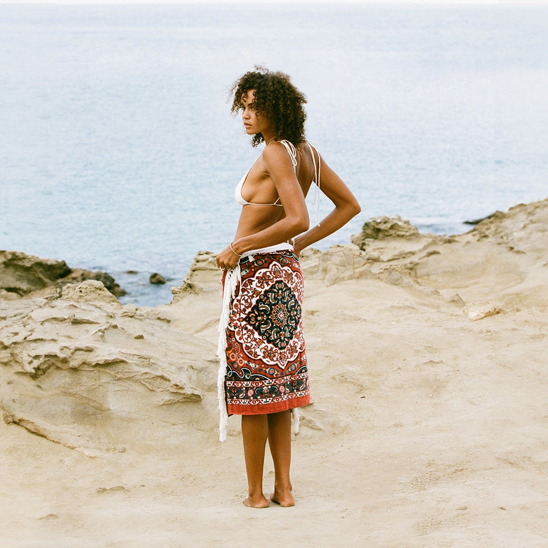 Haven Beach Towel | Burgundy — supplier scene 4