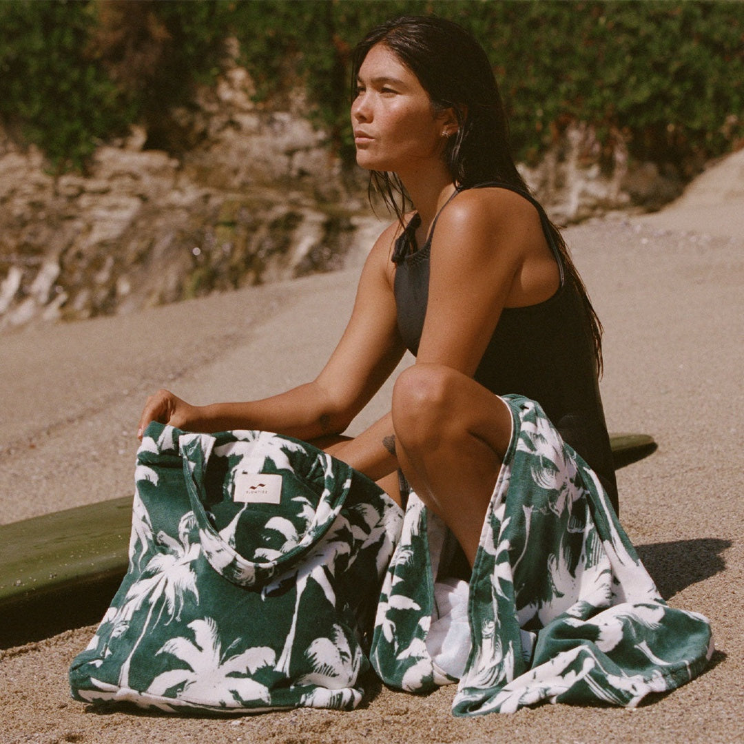 Luca Terry Tote | Kale — supplier scene 4
