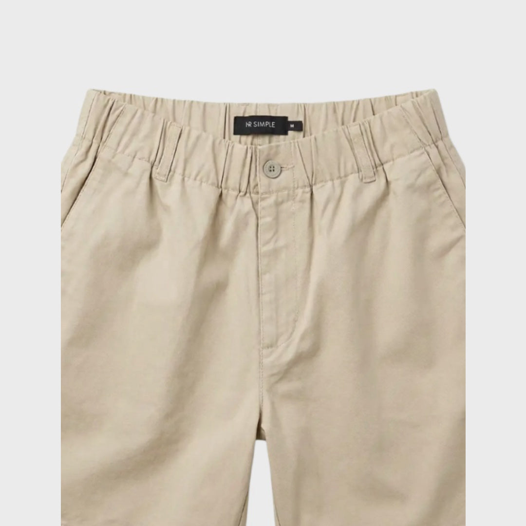 Chad Elastic Waist Relaxed Short | Vintage Stone — product detail or alternate view